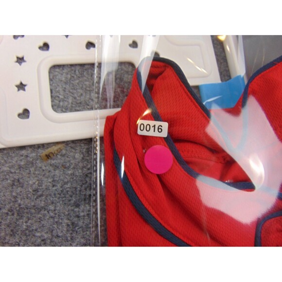 Atlanta‎ Braves Baseball Jersey Mens Large Red Blue Shirt - Picture 9 of 9